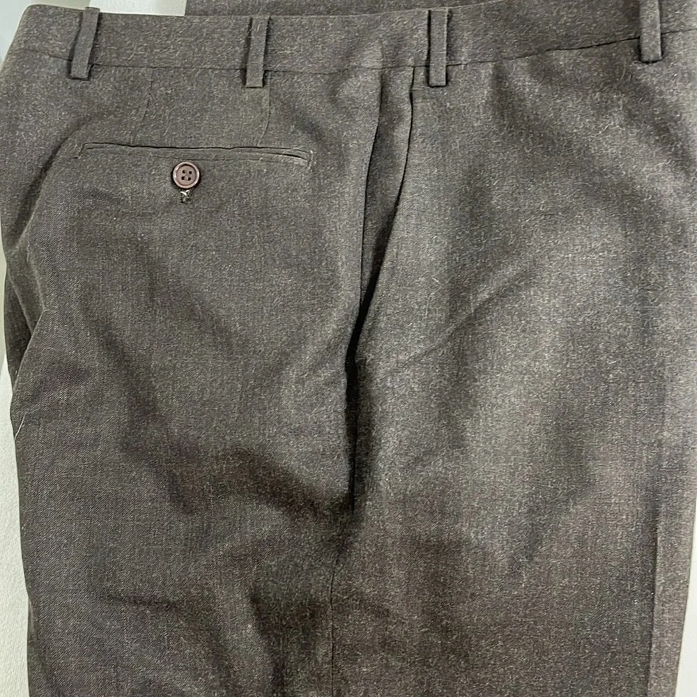 Canali Dress Pants Brown, VGUC, waist 37”, Inseam 30”. 100% Wool, made in Italy - Picture 2 of 16